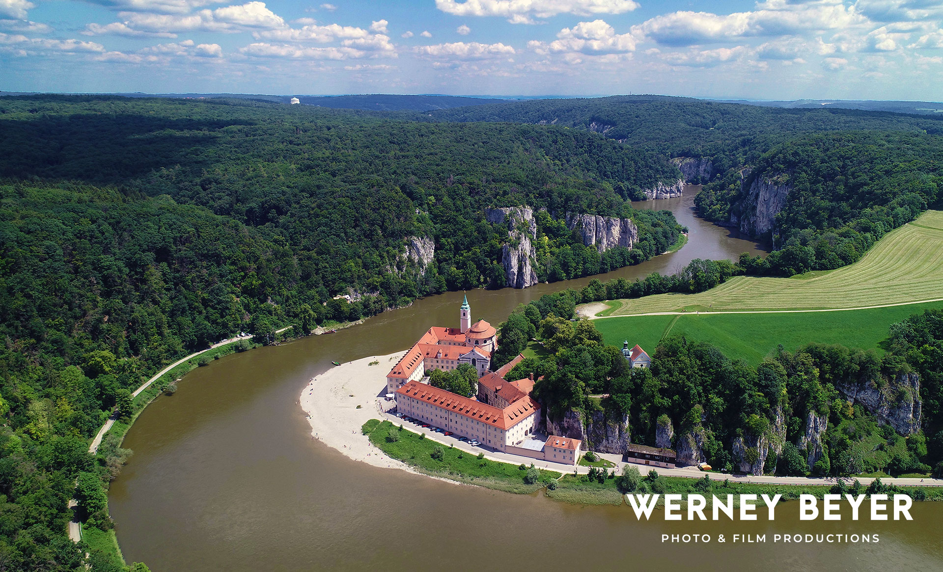 Kloster Weltenburg, Fluss Donau, Bayern, Deutschland